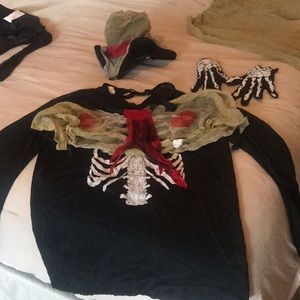 Men’s Halloween scary skeleton costume